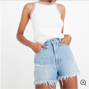 Madewell Mom Jean Denim Shorts